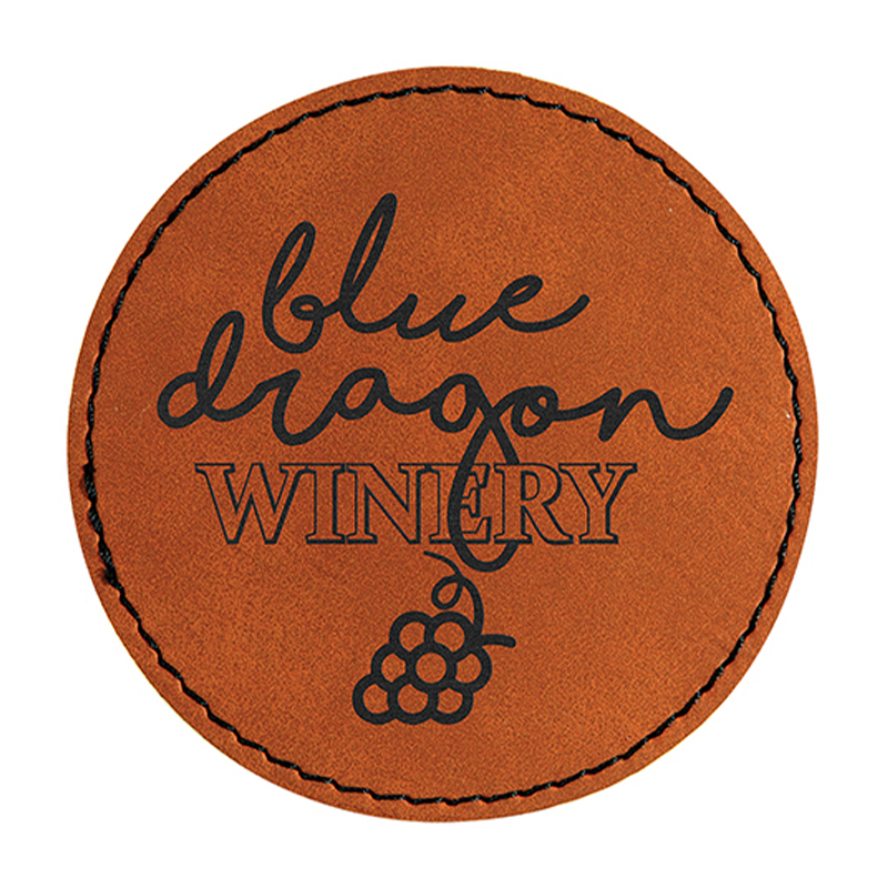 2 1/2' runde Kunstlederflicken 2 1/2' runde Kunstlederflicken