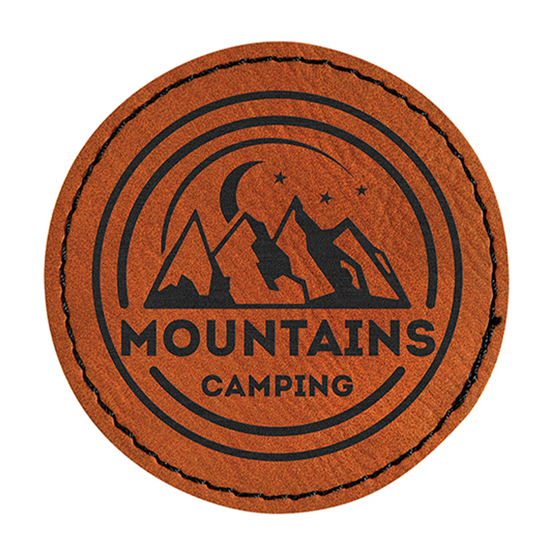 2 1/2' runde Kunstlederflicken 2 1/2' runde Kunstlederflicken