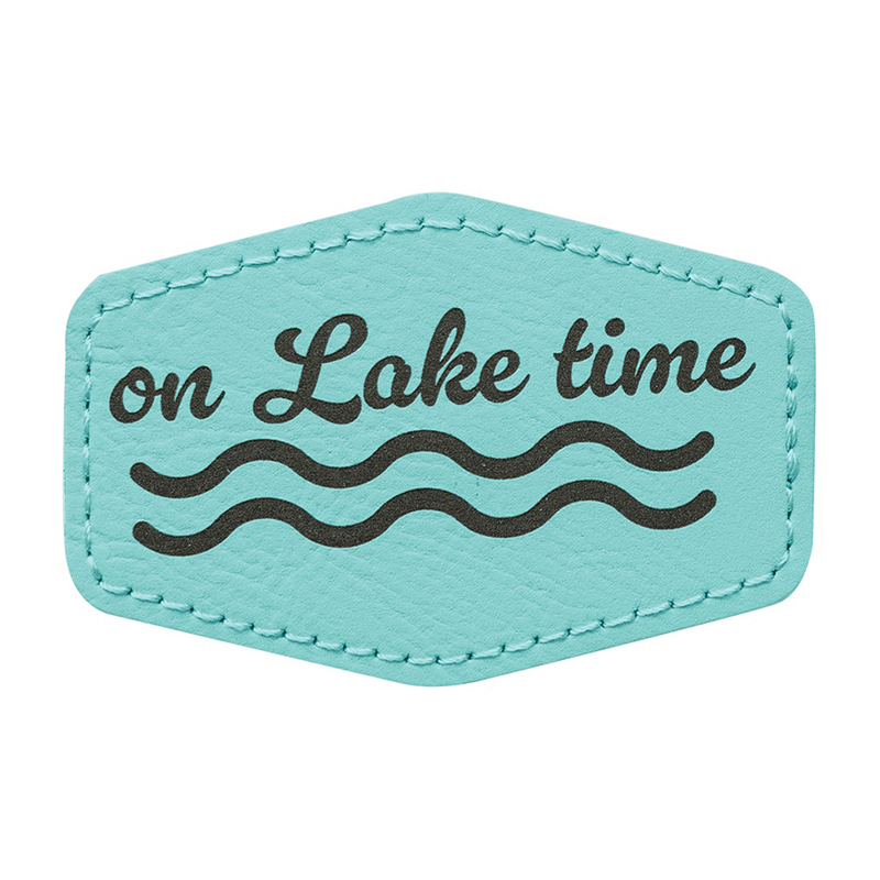 3 1/2' X 2 1/2' Hex-Kunstleder-Patches 3 1/2' X 2 1/2' Hex-Kunstleder-Patches