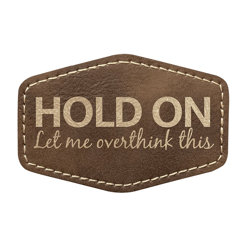 3 1/2' X 2 1/2' Hex-Kunstleder-Patches 3 1/2' X 2 1/2' Hex-Kunstleder-Patches