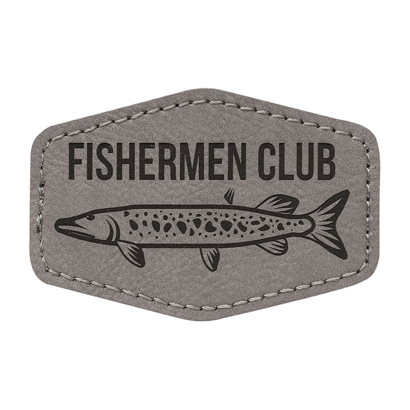 3 1/2' X 2 1/2' Hex-Kunstleder-Patches 3 1/2' X 2 1/2' Hex-Kunstleder-Patches