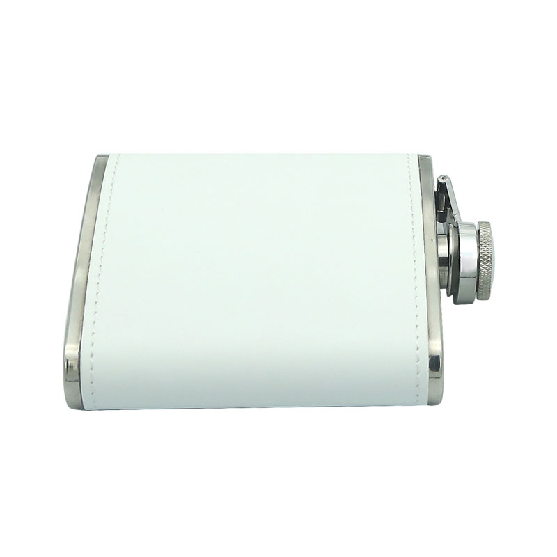 6 oz. Sublimations-Leatherette-Edelstahlflasche 6 oz. Sublimations-Leatherette-Edelstahlflasche