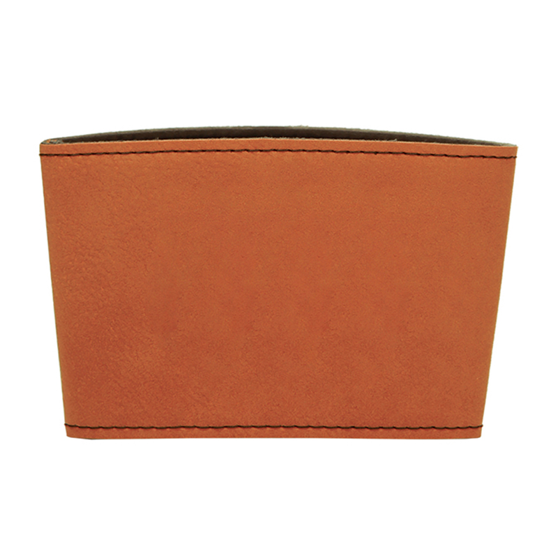 Lasierbare Kunstleder-Tassenhülle Lasierbare Kunstleder-Tassenhülle