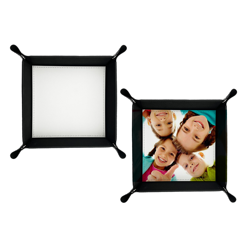 6' x 6' Sublimations-Leatherette-Falttablett mit Druckknopf 6' x 6' Sublimations-Leatherette-Falttablett mit Druckknopf