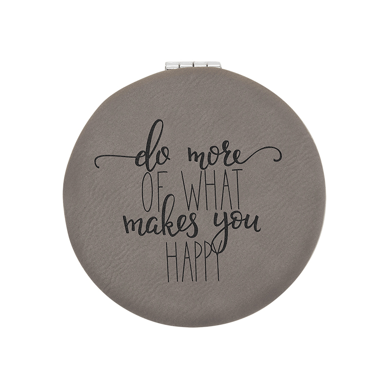 laserbarer Lederetten-Kompaktspiegel laserbarer Lederetten-Kompaktspiegel