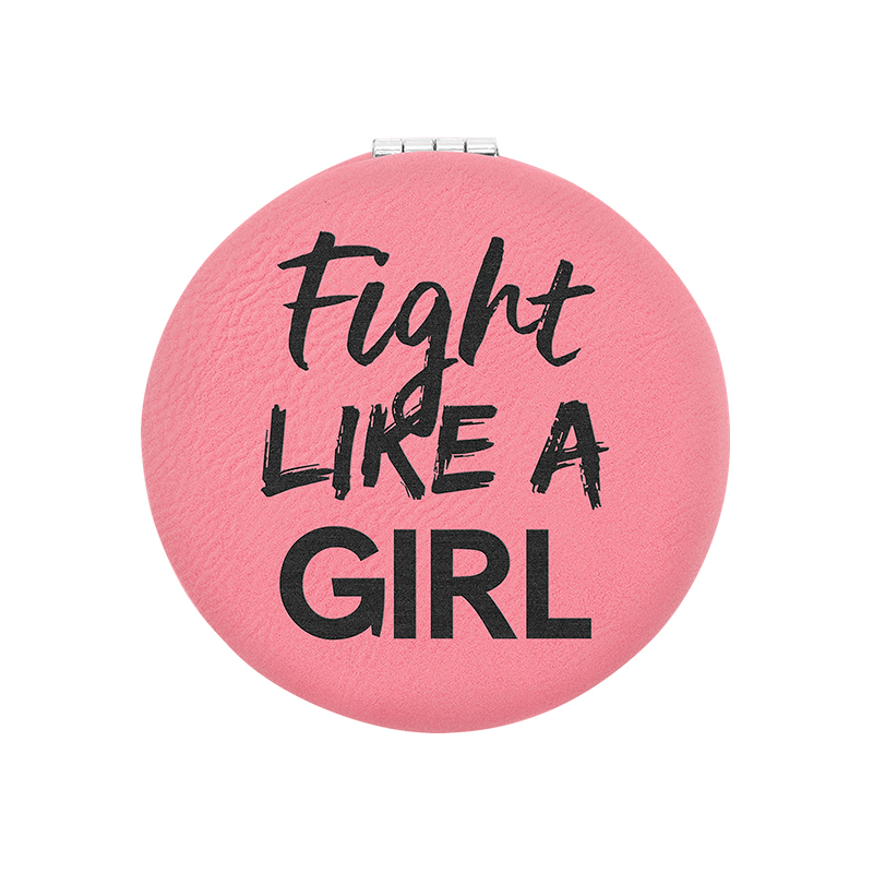 laserbarer Lederetten-Kompaktspiegel laserbarer Lederetten-Kompaktspiegel