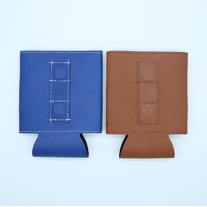 Laserbarer Getränkehalter aus Kunstleder mit Magnet Laserbarer Getränkehalter aus Kunstleder mit Magnet