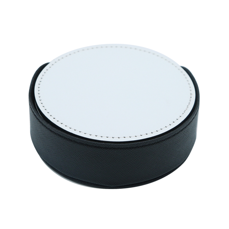 Sublimations-Tassenuntersetzer aus PU-Leder – rund Sublimations-Tassenuntersetzer aus PU-Leder – rund