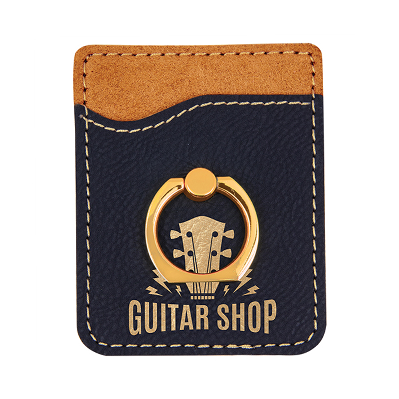 Laserbare Handy-Geldbörse aus Kunstleder mit Ring Laserbare Handy-Geldbörse aus Kunstleder mit Ring