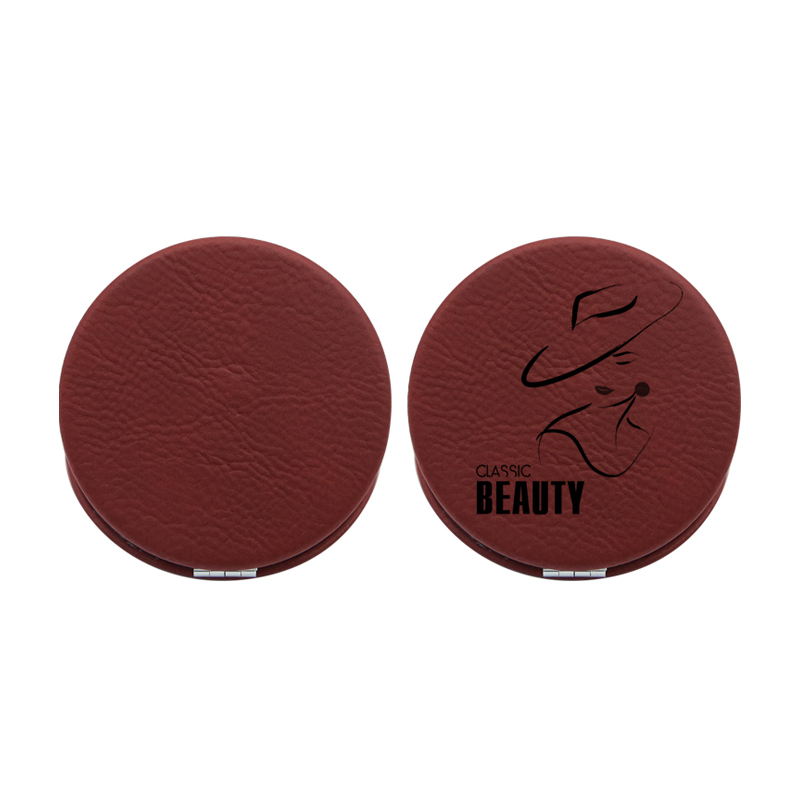 laserbarer Lederetten-Kompaktspiegel laserbarer Lederetten-Kompaktspiegel