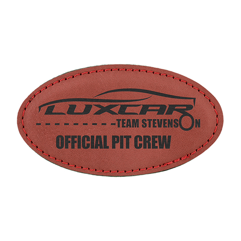 Ovale Namensschilder aus Kunstleder Ovale Namensschilder aus Kunstleder