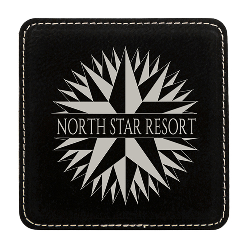 4' x 4' quadratische Kunstlederuntersetzer 4' x 4' quadratische Kunstlederuntersetzer