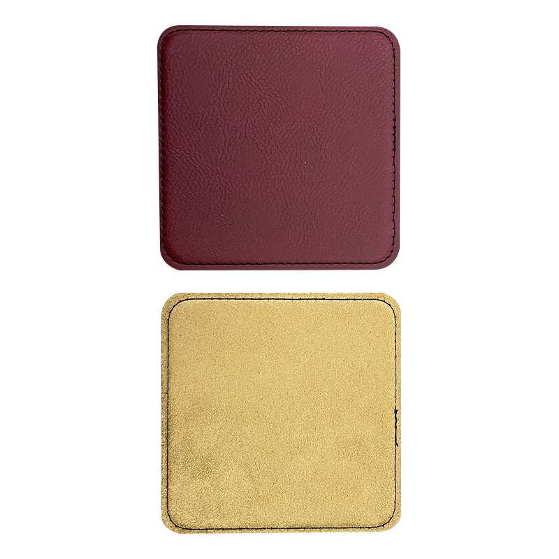 4' x 4' quadratische Kunstlederuntersetzer 4' x 4' quadratische Kunstlederuntersetzer