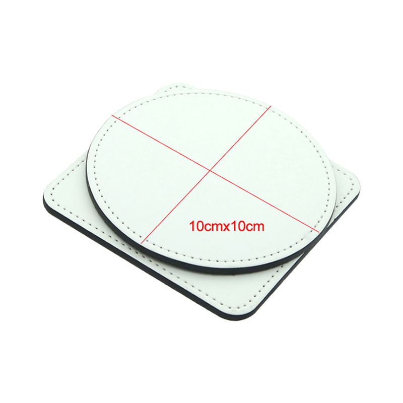 Sublimations-Tassenuntersetzer aus PU-Leder – quadratisch Sublimations-Tassenuntersetzer aus PU-Leder – quadratisch