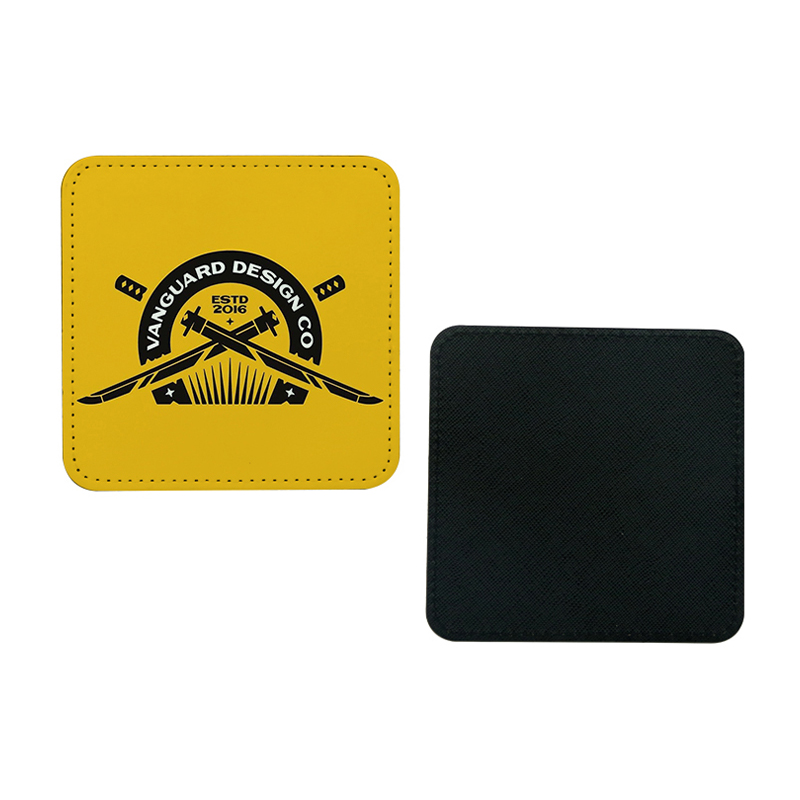 Sublimations-Tassenuntersetzer aus PU-Leder – quadratisch Sublimations-Tassenuntersetzer aus PU-Leder – quadratisch