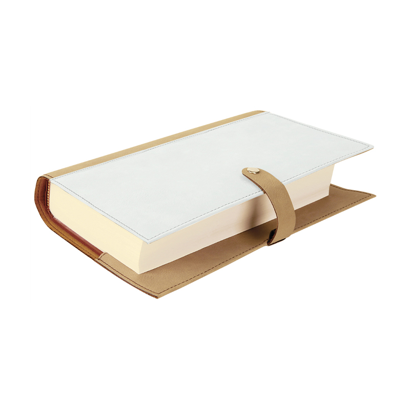 Buchumschlag aus Sublimationsleder mit Druckknopfverschluss Buchumschlag aus Sublimationsleder mit Druckknopfverschluss