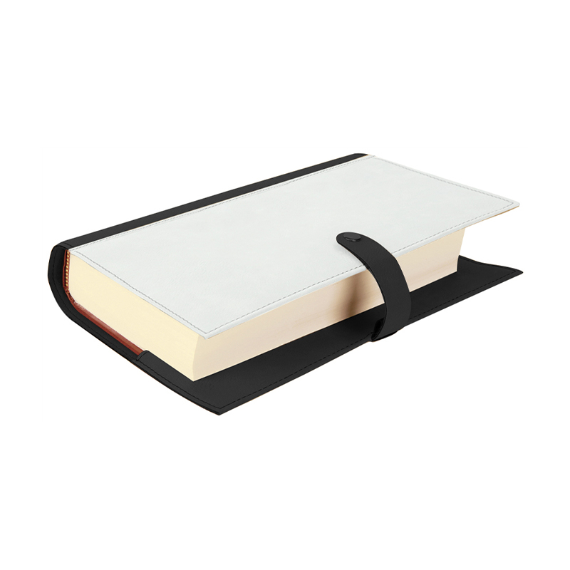Buchumschlag aus Sublimationsleder mit Druckknopfverschluss Buchumschlag aus Sublimationsleder mit Druckknopfverschluss
