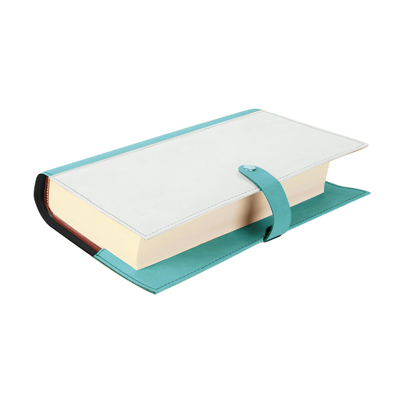 Buchumschlag aus Sublimationsleder mit Druckknopfverschluss Buchumschlag aus Sublimationsleder mit Druckknopfverschluss