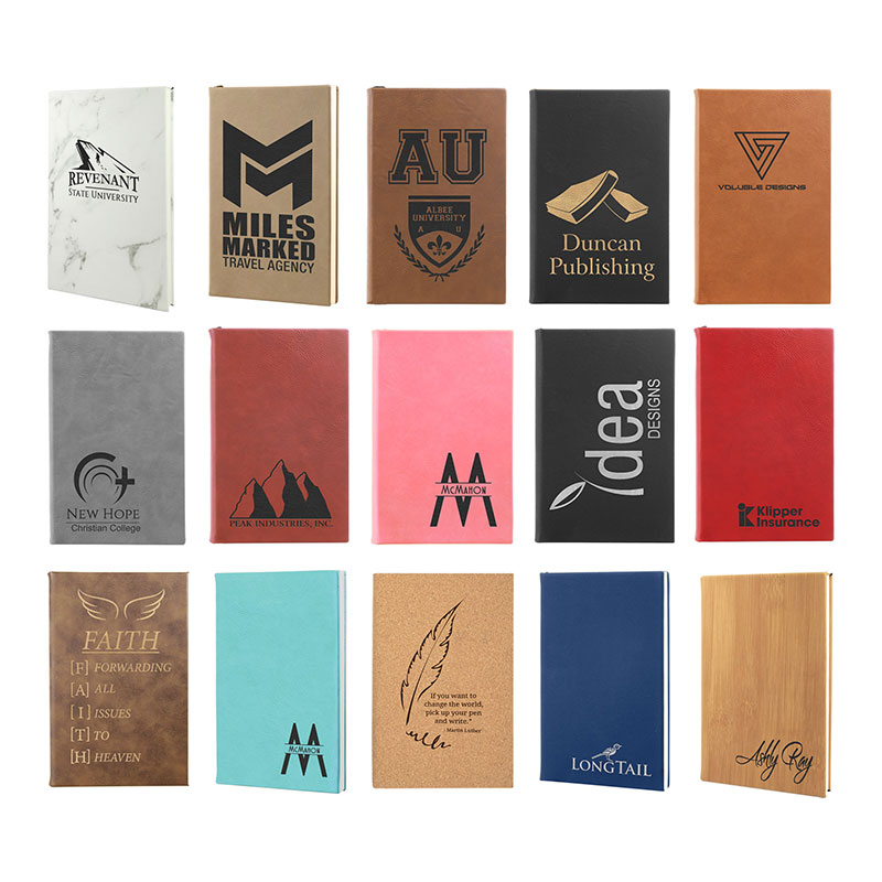 5 1/4' x 8 1/4' Kunstledertagebücher