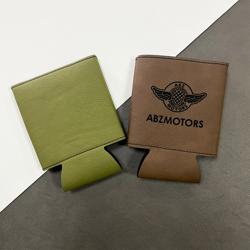 Laserbarer Getränkehalter aus Kunstleder Laserbarer Getränkehalter aus Kunstleder