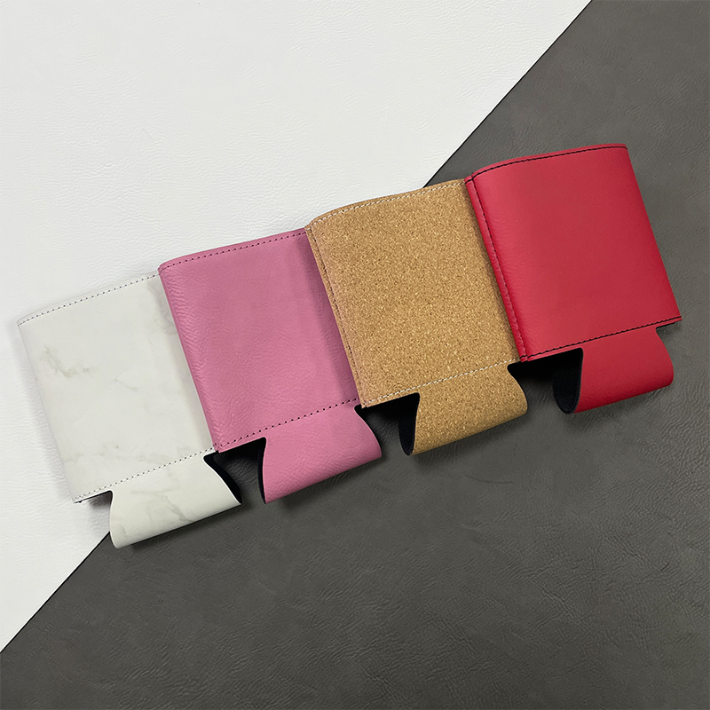 Laserbarer Getränkehalter aus Kunstleder Laserbarer Getränkehalter aus Kunstleder