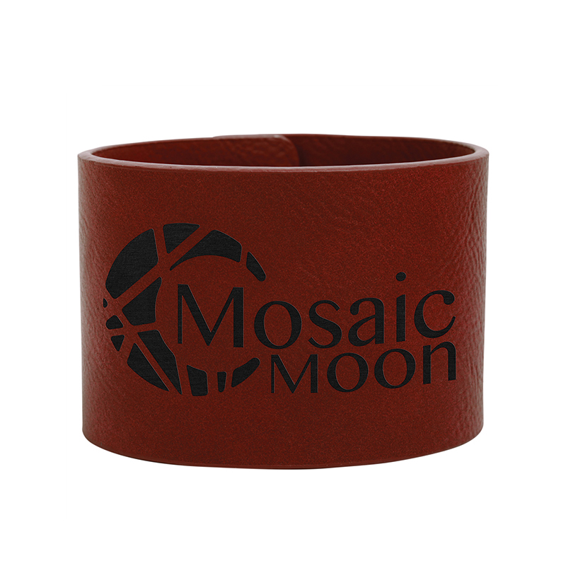 8 1/2' x 3/4' laserbares Manschettenarmband aus Kunstleder 8 1/2' x 3/4' laserbares Manschettenarmband aus Kunstleder