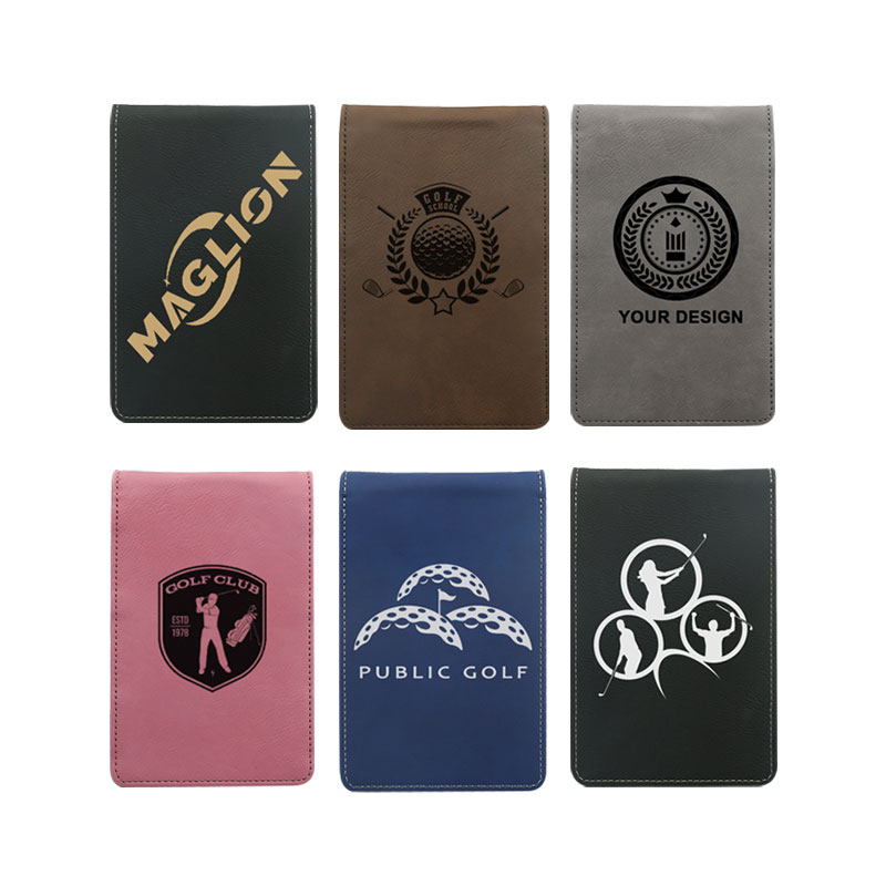 Laserbarer Golf-Scorecard-Halter aus Kunstleder Laserbarer Golf-Scorecard-Halter aus Kunstleder