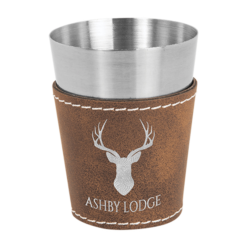 Kunstleder-Schnapsgläser Kunstleder-Schnapsgläser