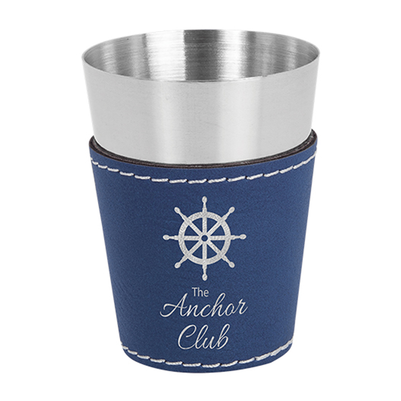 Kunstleder-Schnapsgläser Kunstleder-Schnapsgläser