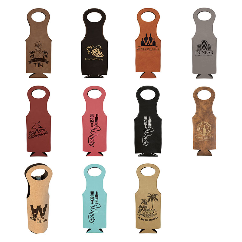 Weinbeutel aus Kunstleder Weinbeutel aus Kunstleder