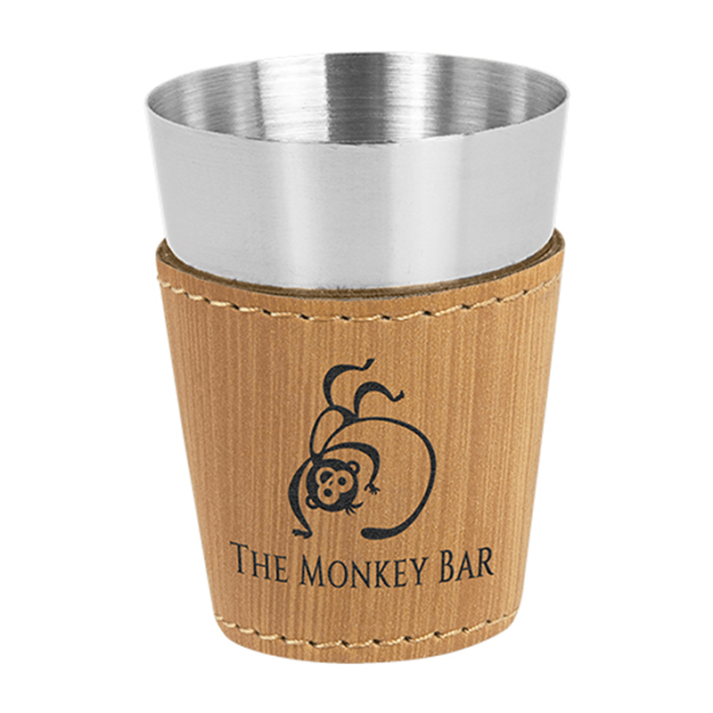 Kunstleder-Schnapsgläser Kunstleder-Schnapsgläser