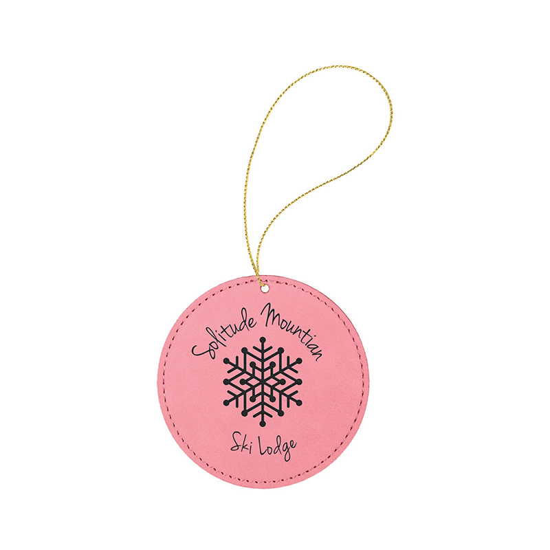 Laserbares rundes Kunstlederornament Laserbares rundes Kunstlederornament