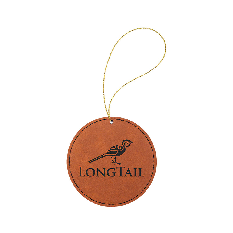 Laserbares rundes Kunstlederornament Laserbares rundes Kunstlederornament