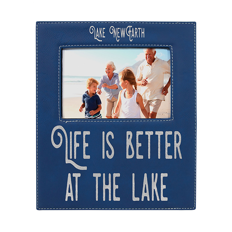 5' x 7' Kunstleder-Fotorahmen mit 4 1/4' x 8 7/8' Gravurbereich 5' x 7' Kunstleder-Fotorahmen mit 4 1/4' x 8 7/8' Gravurbereich