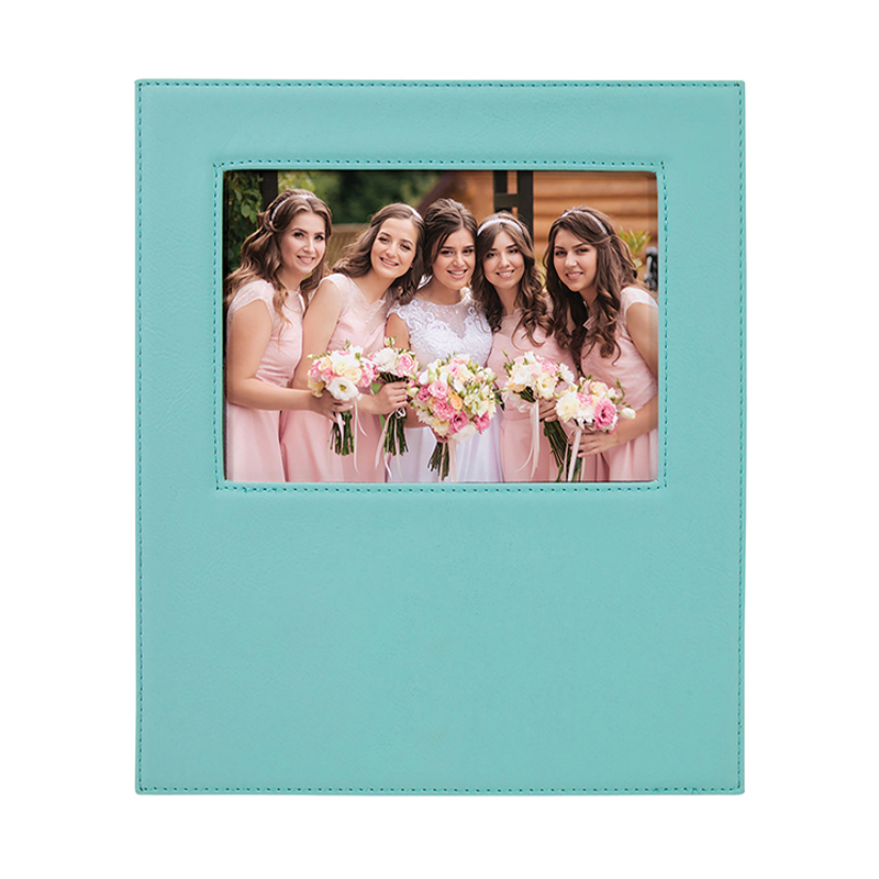 4' x 6' Kunstleder-Fotorahmen mit 4 1/4' x 7 7/8' Gravurbereich 4' x 6' Kunstleder-Fotorahmen mit 4 1/4' x 7 7/8' Gravurbereich