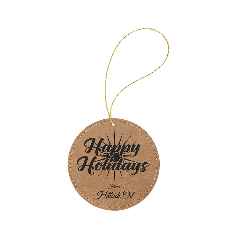 Laserbares rundes Kunstlederornament Laserbares rundes Kunstlederornament