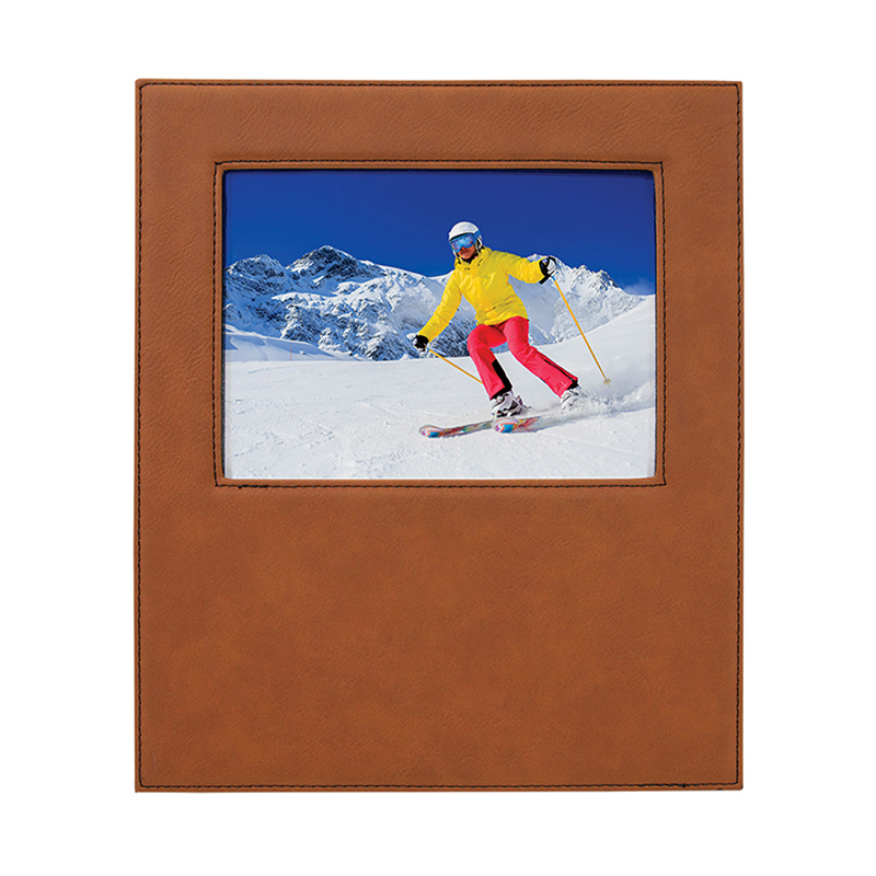 4' x 6' Kunstleder-Fotorahmen mit 4 1/4' x 7 7/8' Gravurbereich 4' x 6' Kunstleder-Fotorahmen mit 4 1/4' x 7 7/8' Gravurbereich