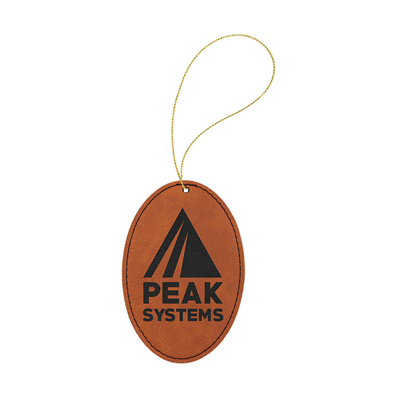 Laserbares ovales Kunstlederornament Laserbares ovales Kunstlederornament