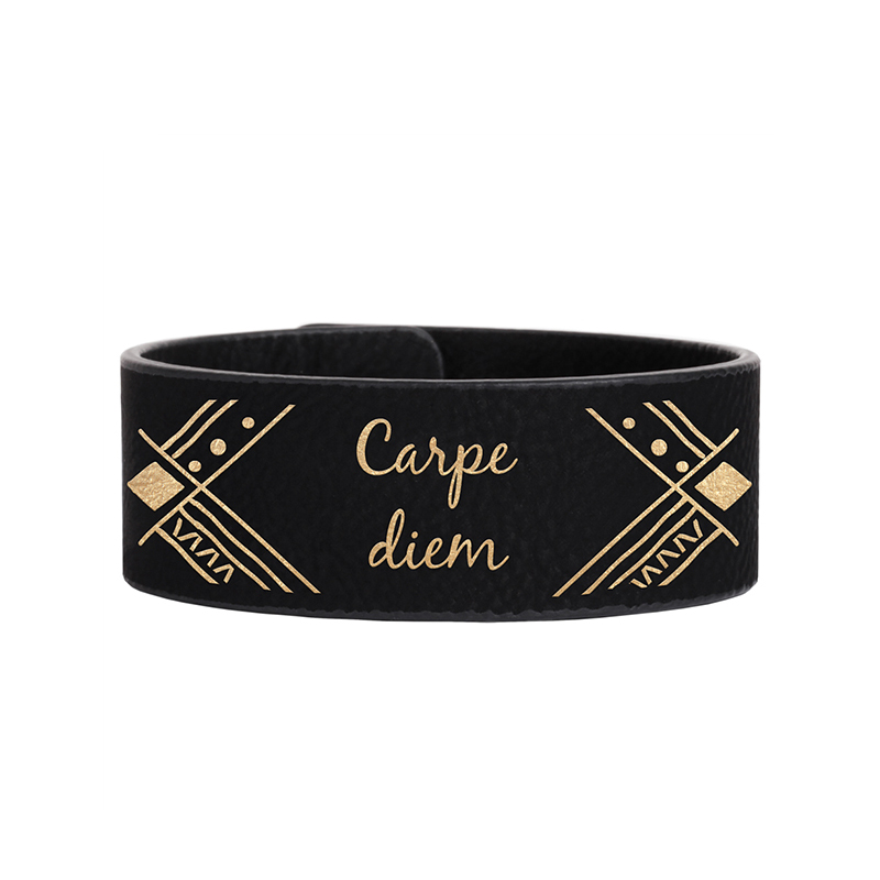 8 1/2' x 3/4' laserbares Manschettenarmband aus Kunstleder 8 1/2' x 3/4' laserbares Manschettenarmband aus Kunstleder