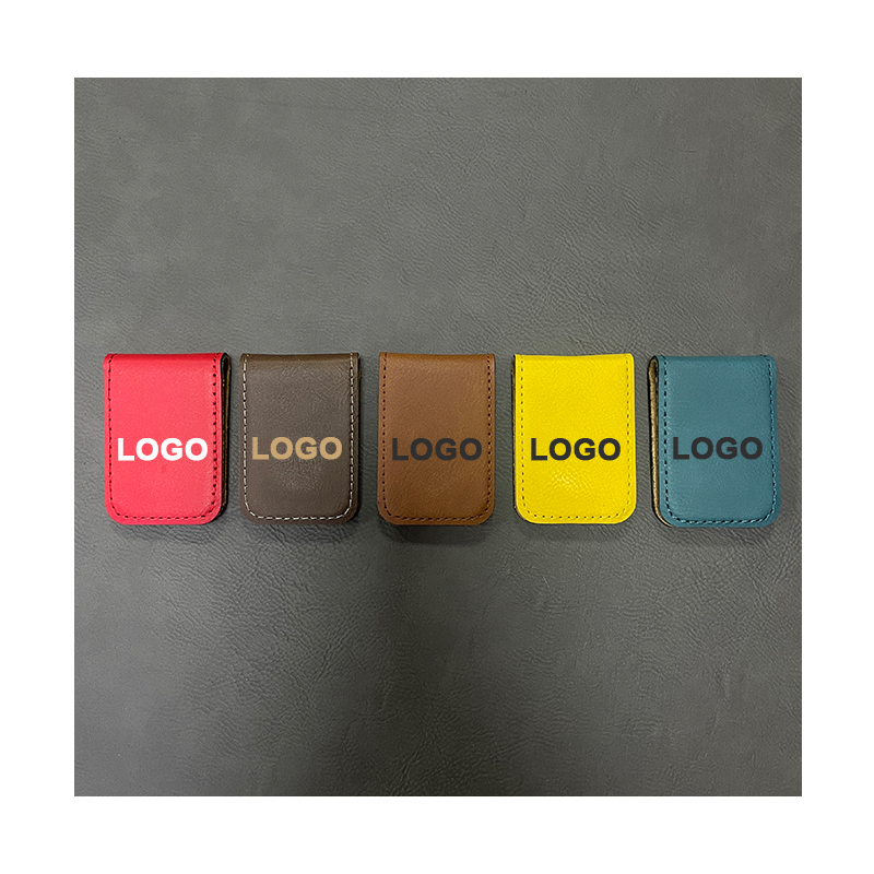 Laserbarer Geldclip aus Kunstleder Laserbarer Geldclip aus Kunstleder