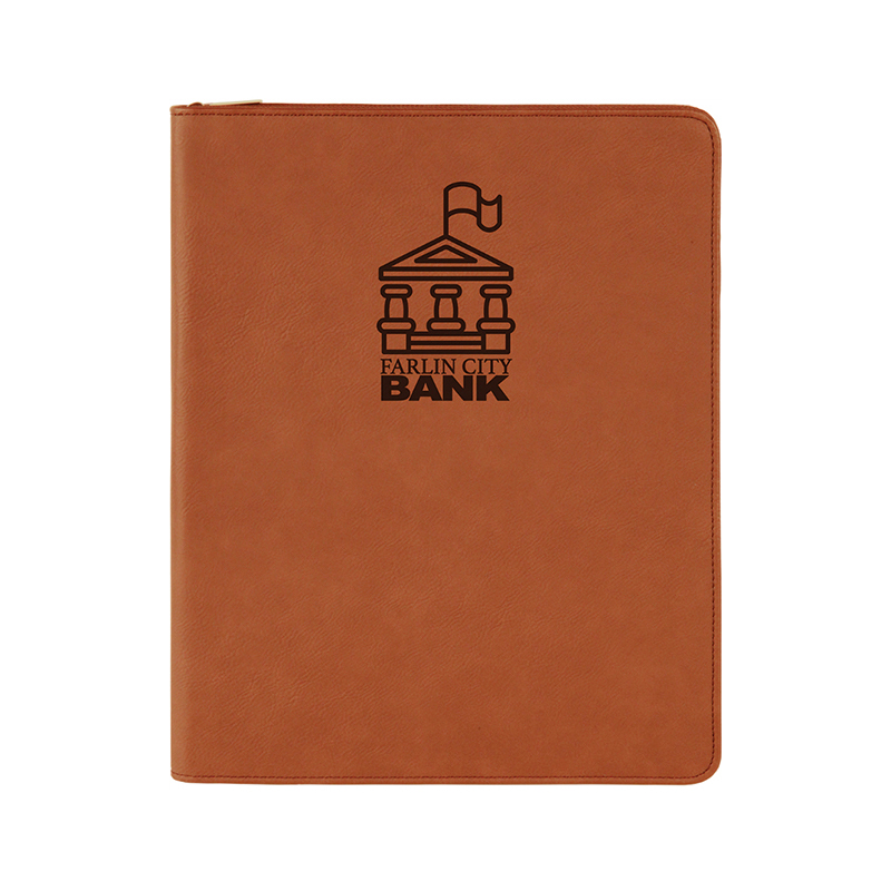 9 1/2' × 12' Kunstleder-Portfolio mit Reißverschluss