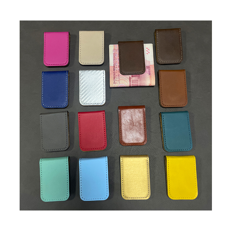 Laserbarer Geldclip aus Kunstleder Laserbarer Geldclip aus Kunstleder