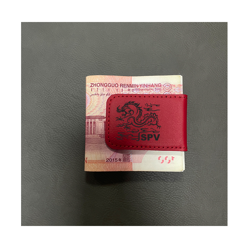 Laserbarer Geldclip aus Kunstleder Laserbarer Geldclip aus Kunstleder