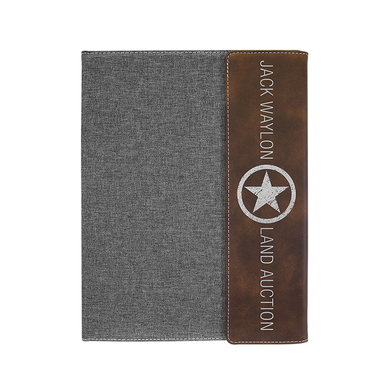 9 1/2' × 12' Leinwand mit Kunstlederportfolios 9 1/2' × 12' Leinwand mit Kunstlederportfolios