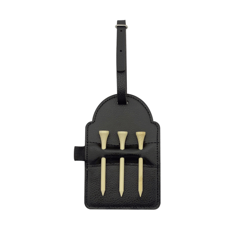 Sublimations-Golftaschenanhänger aus Kunstleder mit 3 T-Shirts aus Holz Sublimations-Golftaschenanhänger aus Kunstleder mit 3 T-Shirts aus Holz