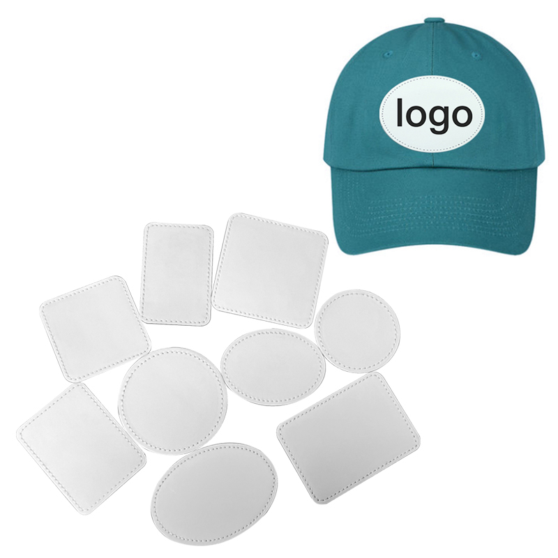 3 x 2 Zoll große ovale Sublimations-Kunstlederpflaster mit Klebstoff 3 x 2 Zoll große ovale Sublimations-Kunstlederpflaster mit Klebstoff