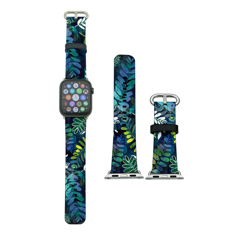 Sublimierte Apple iWatch-Armbänder aus PU-Leder für die Serie 4/5–40 mm Sublimierte Apple iWatch-Armbänder aus PU-Leder für die Serie 4/5–40 mm