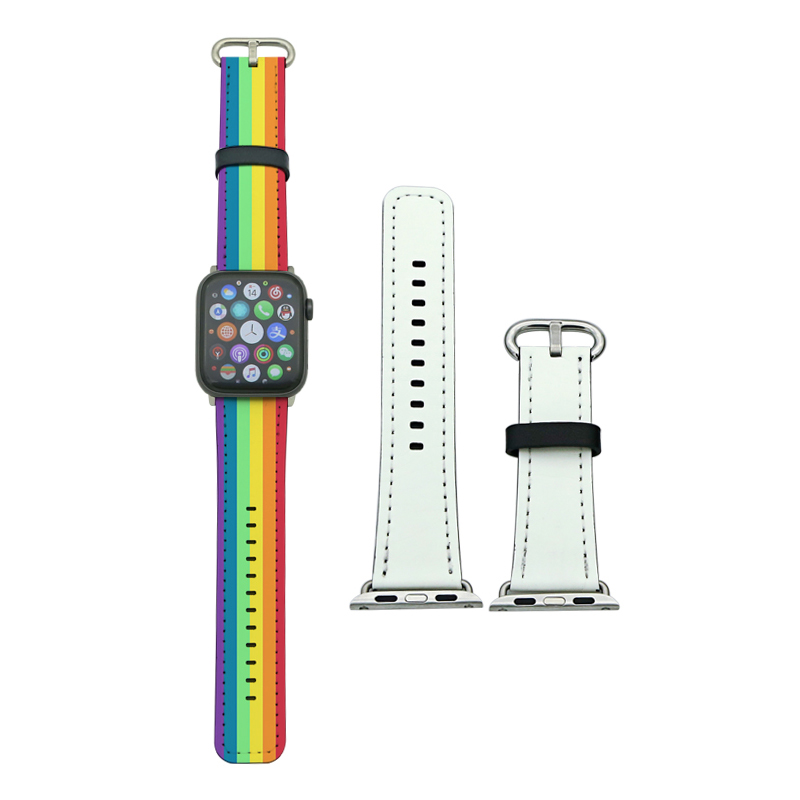 Sublimations-Apfel-iWatch-Armbänder aus PU-Leder für Serie 4/5–44 mm Sublimations-Apfel-iWatch-Armbänder aus PU-Leder für Serie 4/5–44 mm