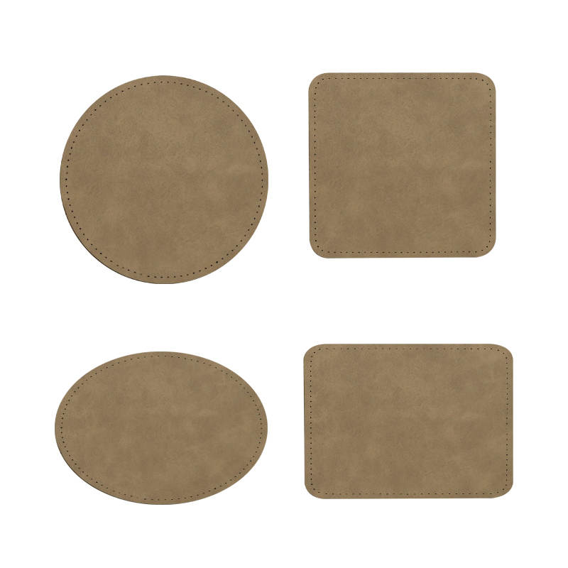 3 x 2 Zoll große ovale Sublimations-Kunstlederpflaster mit Klebstoff 3 x 2 Zoll große ovale Sublimations-Kunstlederpflaster mit Klebstoff