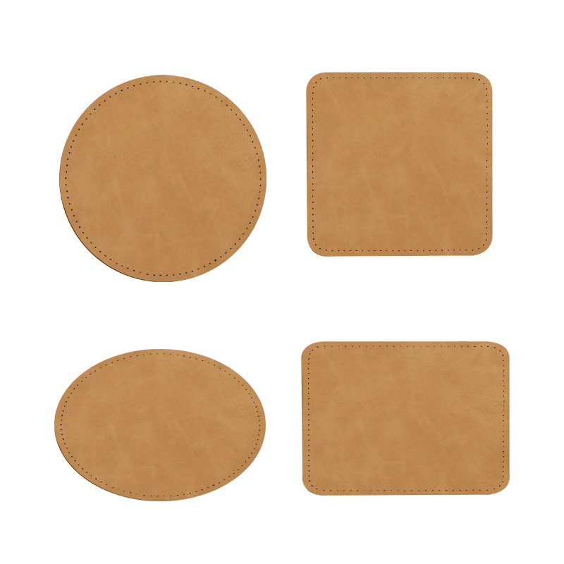 3 x 2 Zoll große ovale Sublimations-Kunstlederpflaster mit Klebstoff 3 x 2 Zoll große ovale Sublimations-Kunstlederpflaster mit Klebstoff